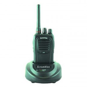 Plant Tour Scrambler radio in charger.