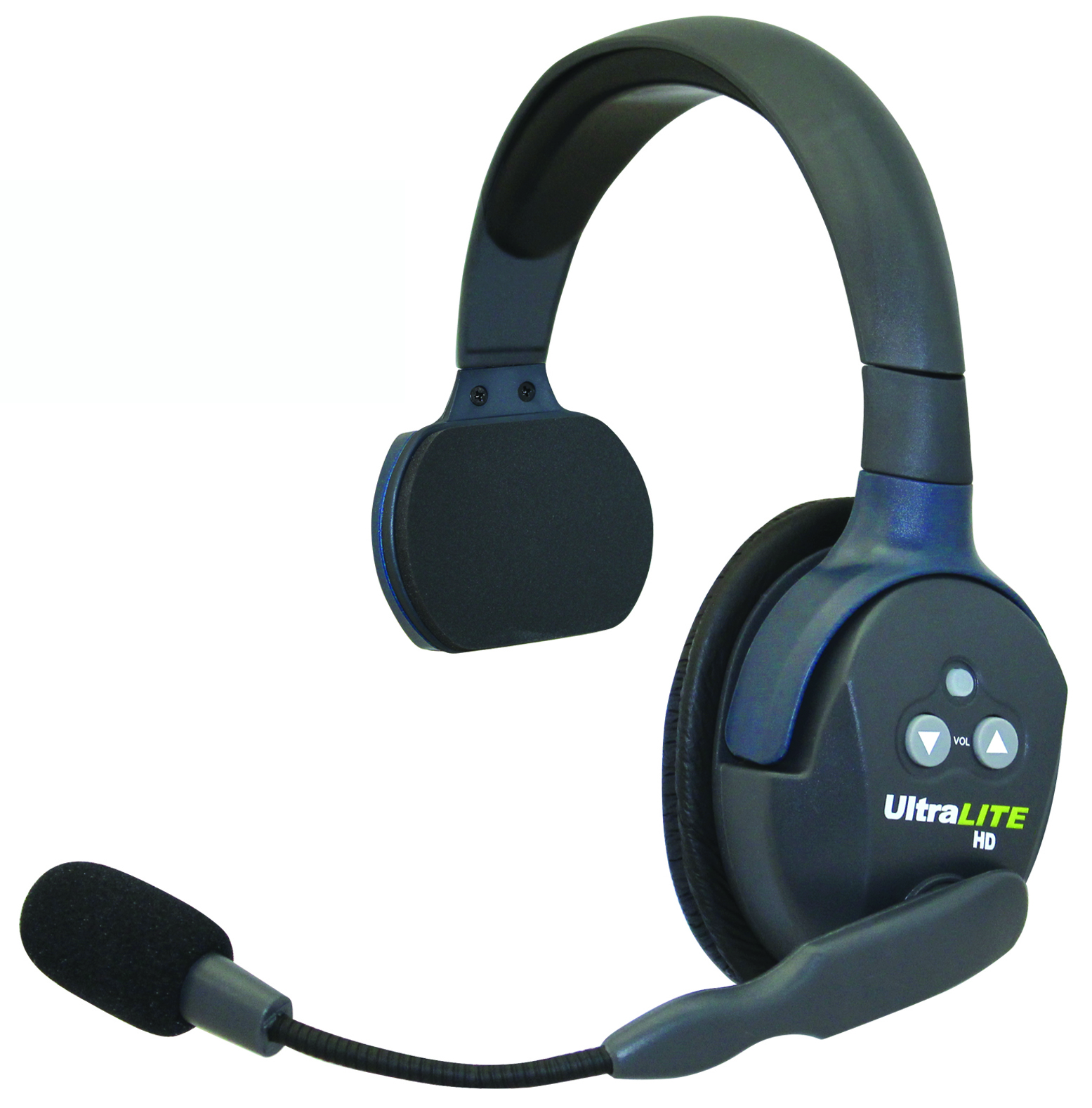 ULS_SM_margin UltraLITE single ear grey with navy blue headset.