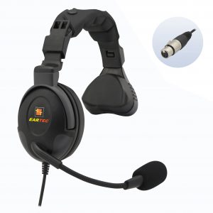 ProLine single ear headset, four pin XLR female connector.
