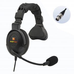 ProLine single ear headset, five pin XLR female connector.