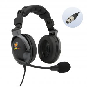 Proline double ear headset with 4 pin XLR female connector.