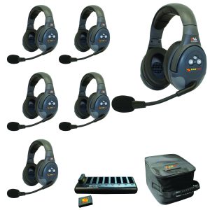 Evade EVX6D System with six dual ear headsets