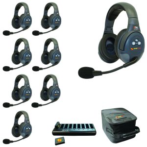 Evade EVX8D System with eight dual ear headsets