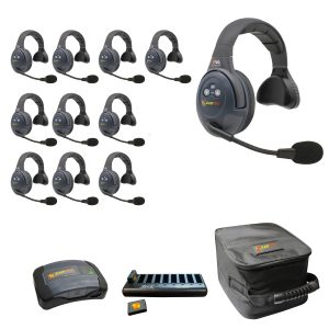 Evade Single Headsets with Batteries, Charger, Case, Conference Module.