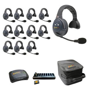 Evade Single Headsets with Batteries, Charger, Case, Conference Module.