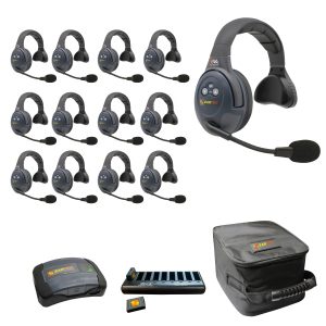 Evade Single Headsets with Batteries, Charger, Case, Conference Module.