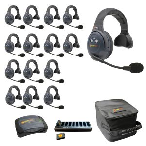Evade Single Headsets with Batteries, Charger, Case, Conference Module.
