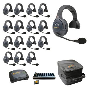 Evade Single Headsets with Batteries, Charger, Case, Conference Module.