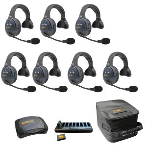 Evade Single Headsets with Batteries, Charger, Case, Conference Module.