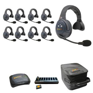 Evade Single Headsets with Batteries, Charger, Case, Conference Module.
